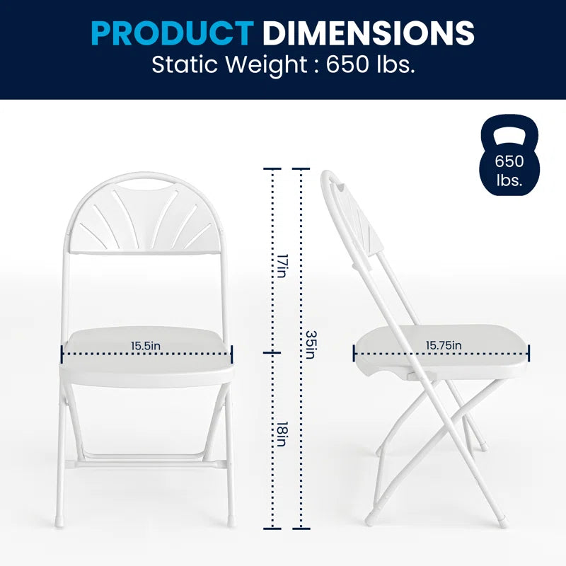 Fan Back Folding Chair Rental
